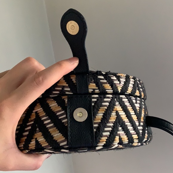 Lionel “Javanna” Rattan Circle Crossbody Bag - Picture 5 of 14